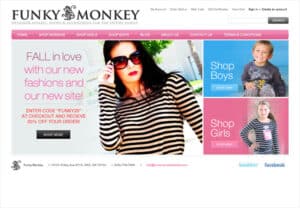 Funky Monkey Clothing Website